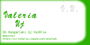 valeria uj business card